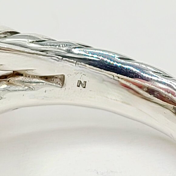 David Yurman Albion Champagne Citrine Diamond Ring w/ 18K Gold & Diamonds - Sz 7 - Picture 14 of 16